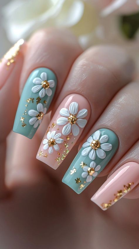 Designer Press on Gel Nails