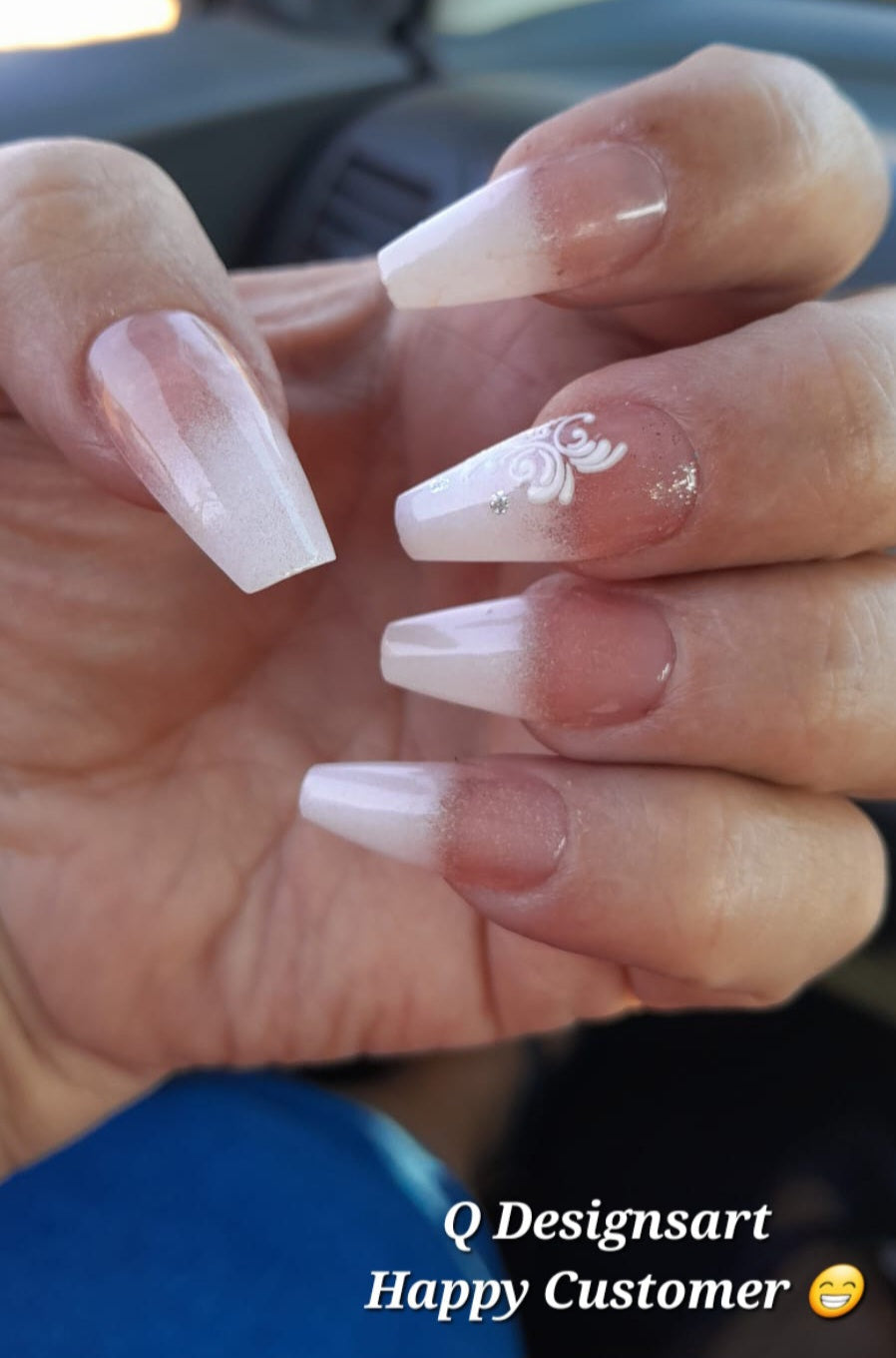 Designer Gel Press on Nails (24-26 Nails with Full Preparation Kit, Glue and Tabs)