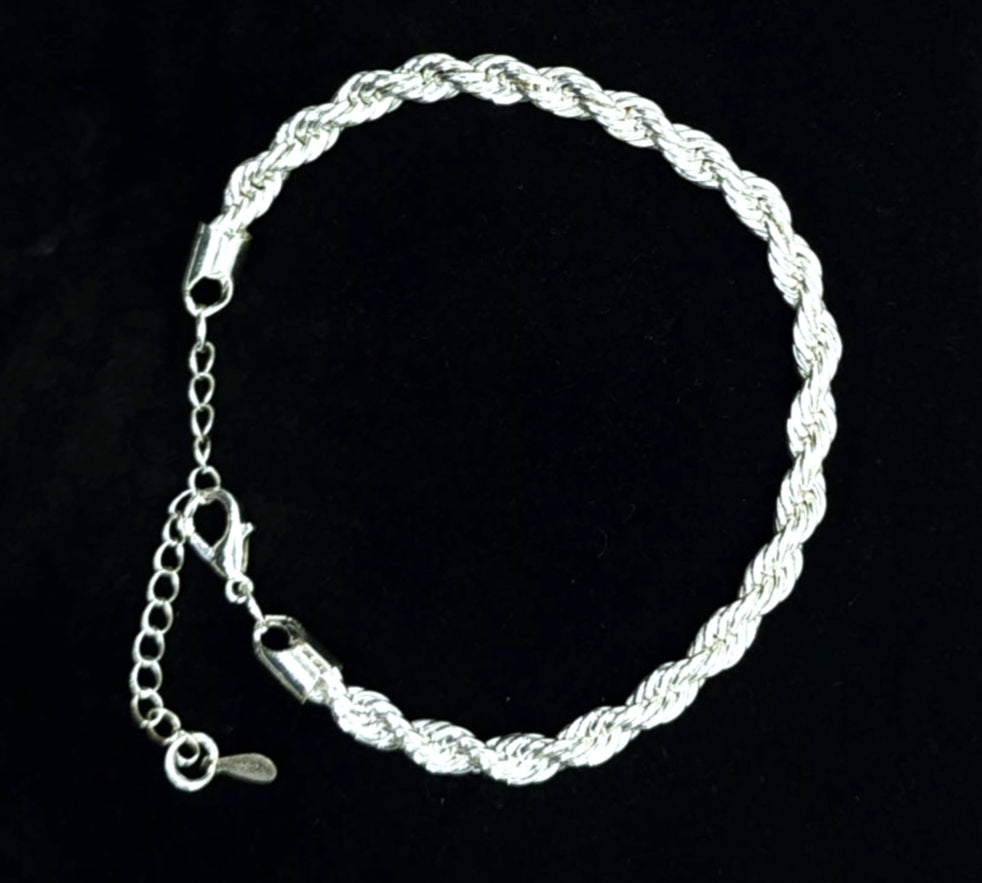 Bracelets 925 Silver Spiral Bracelet Adjustable