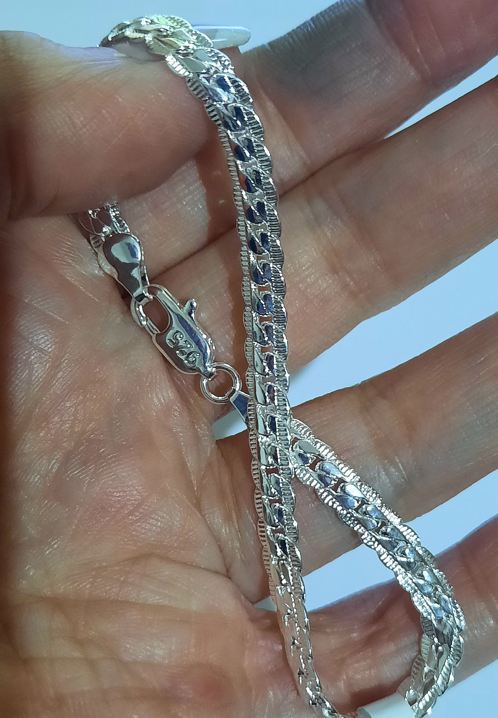 Bracelet 925 Sterling Silver, a Real Statement Piece 20cm