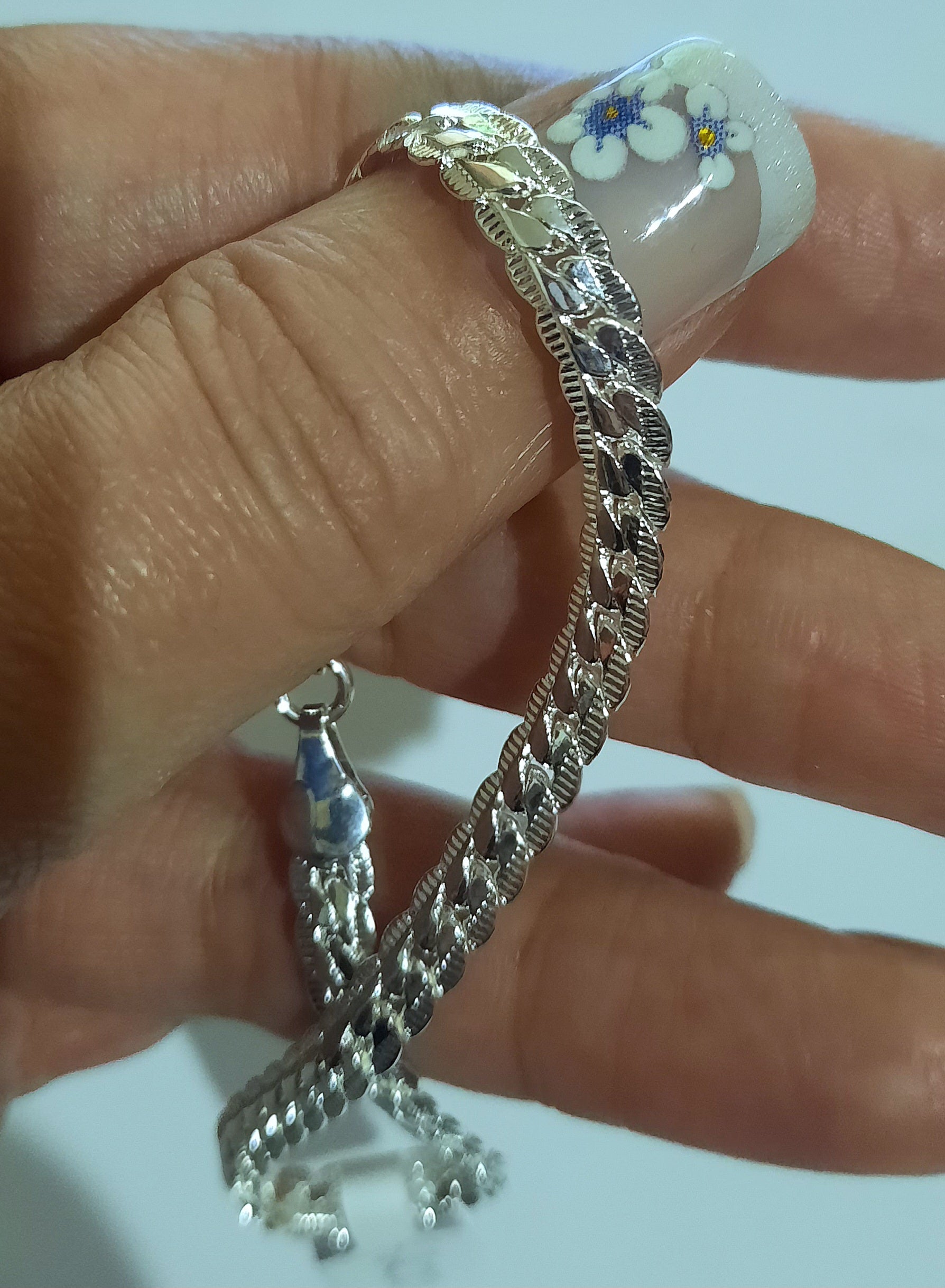 Bracelet 925 Sterling Silver, a Real Statement Piece 20cm