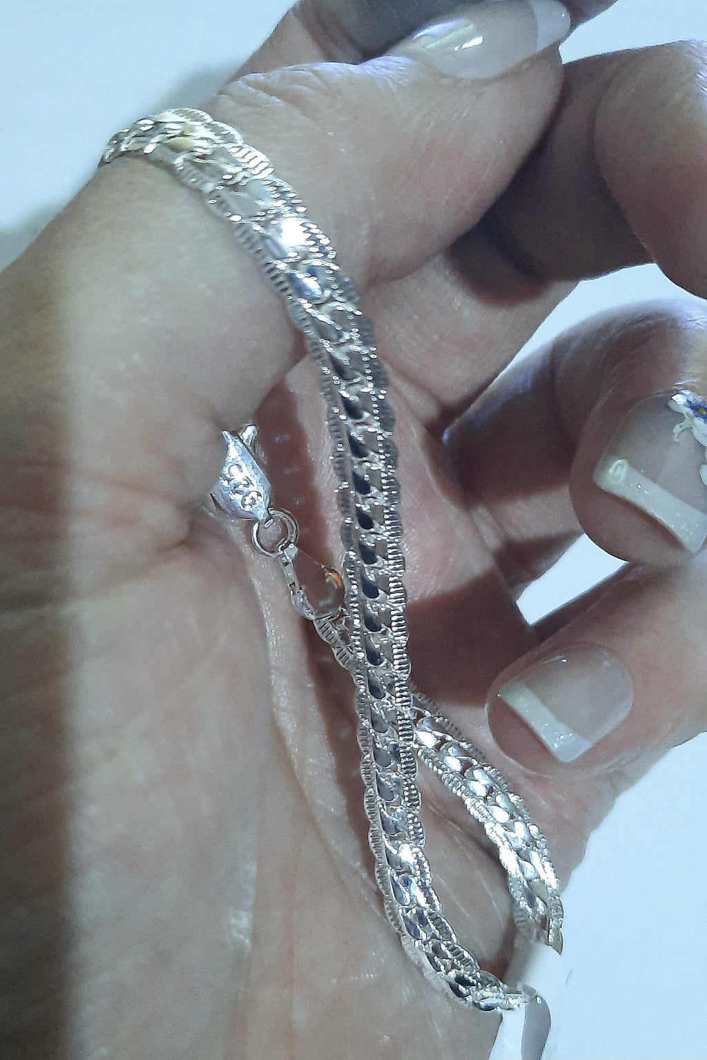 Bracelet 925 Sterling Silver, a Real Statement Piece 20cm