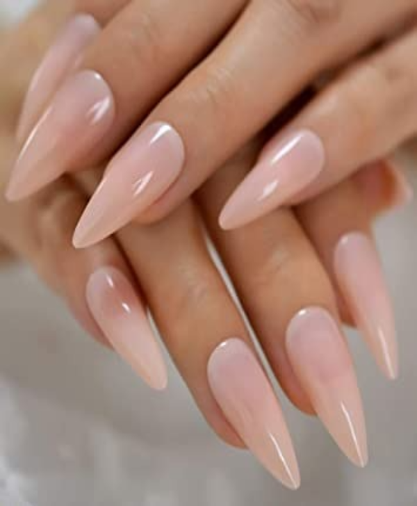 Designer Gel Press on Nails (24-26 Nails with Full Preparation Kit, Glue and Tabs)