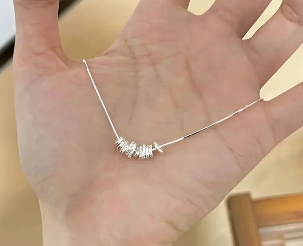 Necklace Real Titanium Multiple Triangle Pendants small adjustable