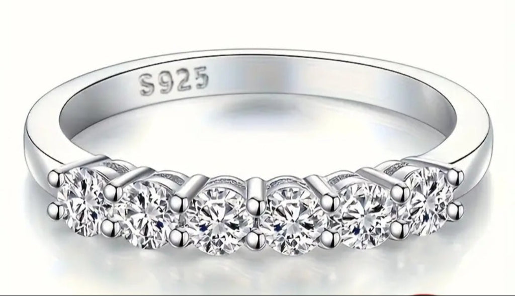 Rings 925 Sterling Silver Eternity Ring sizes (7 M/N) and (8 O/P)
